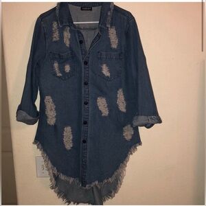 Tunic denim dress